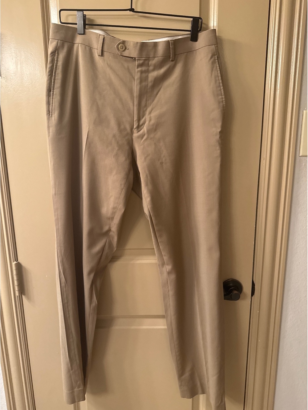 Lauren Ralph Lauren Men's High Performance Wool Khaki Dress Pants 33W x 32L